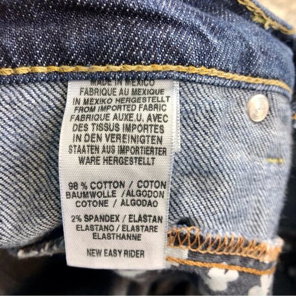 Lucky Brand Relaxed Fit Easy Rider Jeans Timeless Bootcut Style Dark Wash Denim - Picture 8 of 16